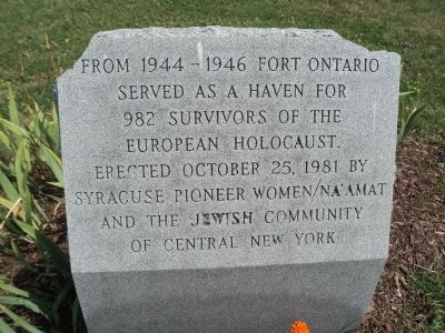 Holocaust Survivors Marker. Click for full size. Holocaust Survivors Marker image. Click for full size.