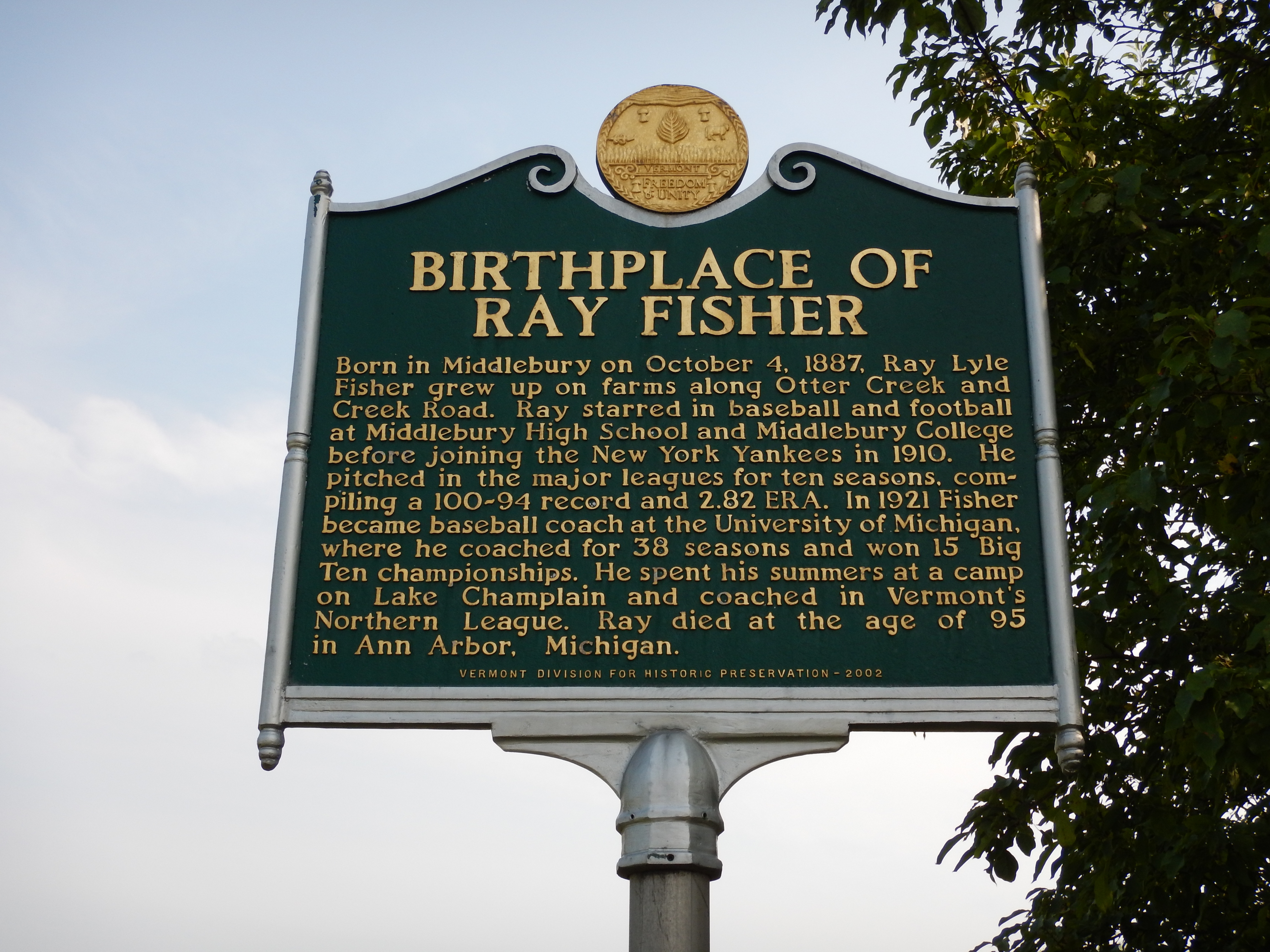 Birthplace of Ray Fisher Marker