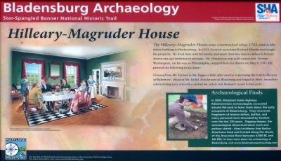 Hilleary-Magruder House Marker. Click for full size. Hilleary-Magruder House Marker image. Click for full size.