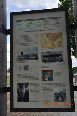 Fox Point: The 19th Century Port of Providence/Shipping Expands Around the Point Marker image. Click for full size.
