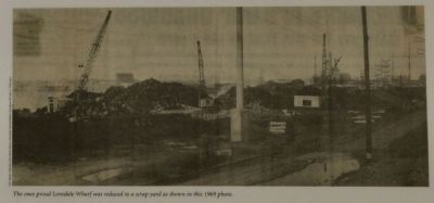 The once proud Lonsdale Wharf was reduced to a scrap yard. Click for full size. The once proud Lonsdale Wharf was reduced to a scrap yard image. Click for full size.