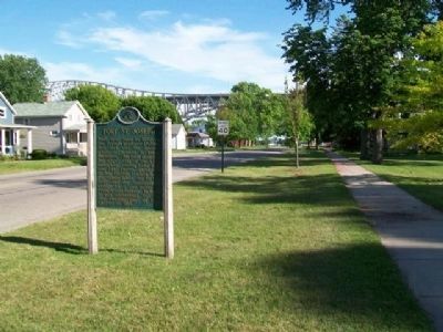 Fort Saint Joseph Marker. Click for full size. Fort Saint Joseph Marker image. Click for full size.
