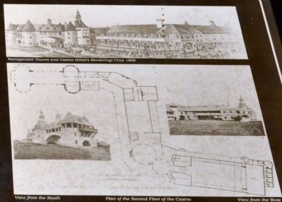 The Narragansett Towers and Casino (Artist Rendering) circa 1898 image. Click for full size.