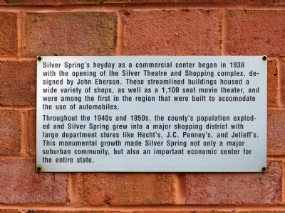 Silver Spring Shopping Center Marker. Click for full size. Silver Spring Shopping Center Marker image. Click for full size.
