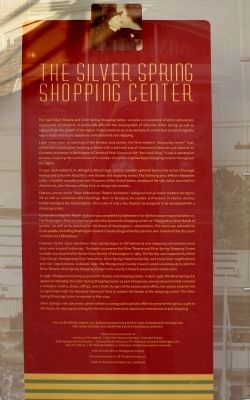 Silver Spring Shopping Center Sign image. Click for full size.