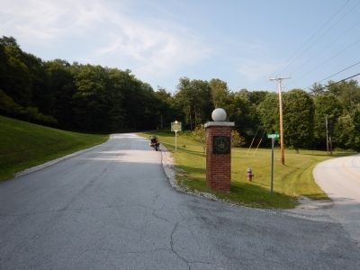 Wideview of The Vermont Sanatorium Marker. Click for full size. Wideview of The Vermont Sanatorium Marker image. Click for full size.