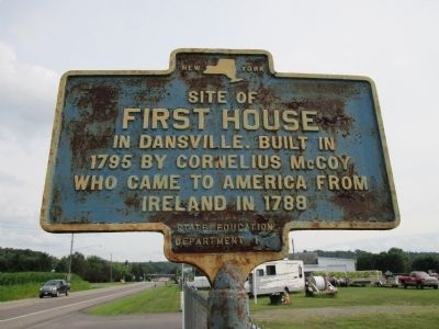 Site of First House in Dansville Marker image. Click for full size.