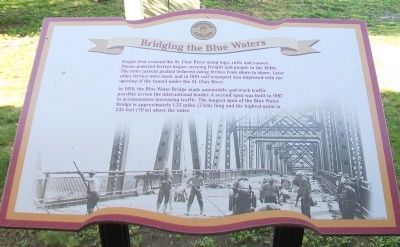 Bridging the Blue Waters Marker. Click for full size. Bridging the Blue Waters Marker image. Click for full size.