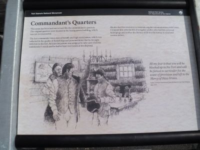 Commandants Quarters Marker image. Click for full size.