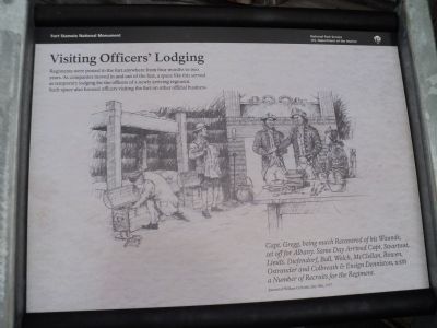 Visiting Officers’ Lodging Marker image. Click for full size.