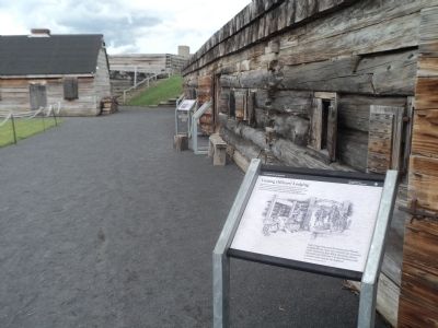 Marker in Fort Stanwix image. Click for full size.