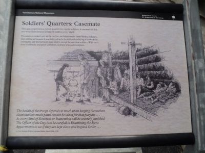 Soldiers’ Quarters: Casemate Marker. Click for full size. Soldiers’ Quarters: Casemate Marker image. Click for full size.