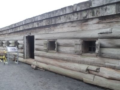 Marker in Fort Stanwix. Click for full size. Marker in Fort Stanwix image. Click for full size.