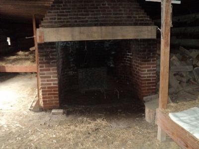 Hearth in the Soldiers’ Quarters at Fort Stanwix image. Click for full size.