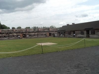 Markers in Fort Stanwix image. Click for full size.