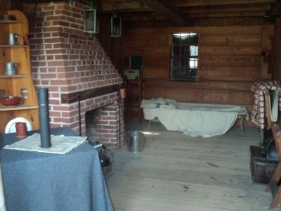 Tnside the Junior Officers’ Quarters at Fort Stanwix image. Click for full size.