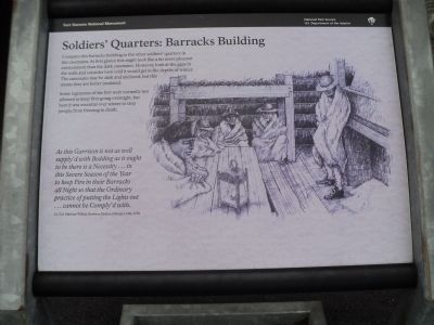 Soldiers’ Quarters: Barracks Building Marker image. Click for full size.