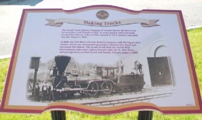 Making Tracks Marker. Click for full size. Making Tracks Marker image. Click for full size.