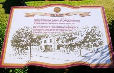 Edison Homesite Marker image. Click for full size.