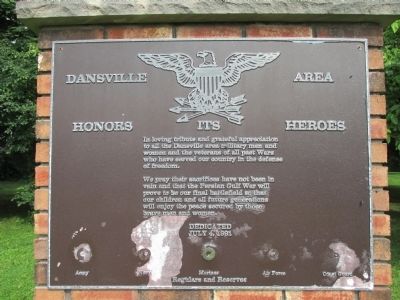 Dansville Honors Its Veterans of All Wars Marker image. Click for full size.