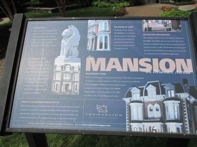 The Mansion on Delaware Avenue Marker image. Click for full size.