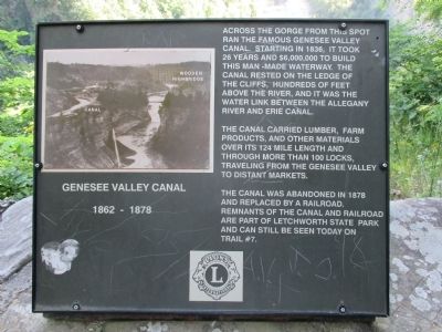 Genesee Valley Canal Marker (<i>previous version</i>) image. Click for full size.
