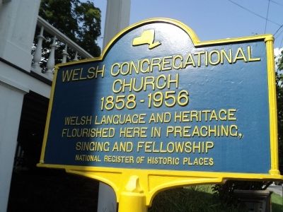 Welsh Congregational Church Marker. Click for full size. Welsh Congregational Church Marker image. Click for full size.