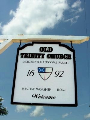 Old Trinity Church - Sign image. Click for full size.