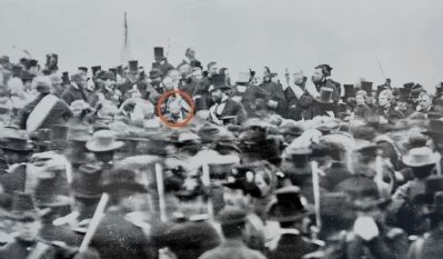 Lincoln at the Dedication of the Cemetery image. Click for full size.