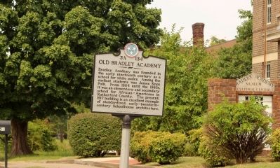 Old Bradley Academy Marker. Click for full size. Old Bradley Academy Marker image. Click for full size.
