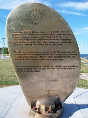 Storm of 1913 Remembered Marker (Side A) image. Click for full size.