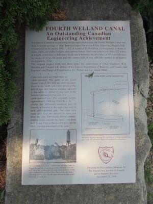 The Fourth Welland Canal Marker image. Click for full size.