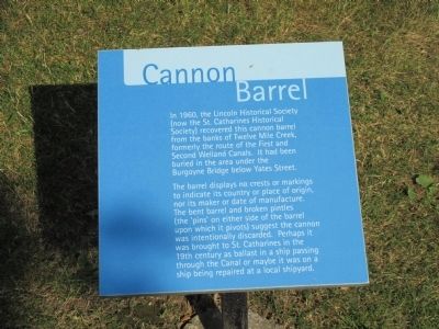 Cannon Barrel Marker image. Click for full size.