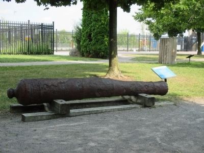 Cannon Barrel and Marker image. Click for full size.