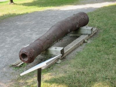 Cannon Barrel and Marker image. Click for full size.