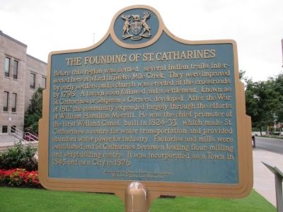The Founding of St. Catharines Marker image. Click for full size.