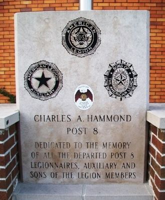 Hammond American Legion Post 8 Memorial Marker image. Click for full size.