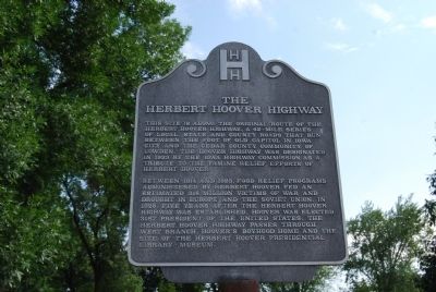 The Herbert Hoover Highway Marker image. Click for full size.