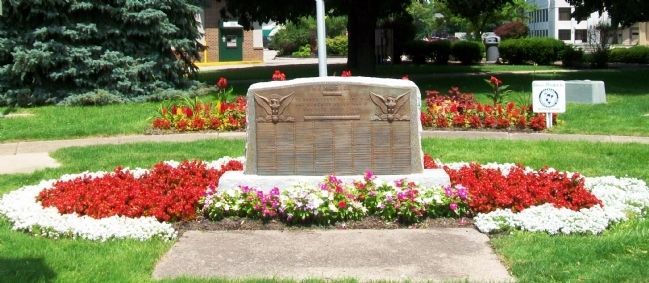 Branch County World War II Memorial. Click for full size. Branch County World War II Memorial image. Click for full size.