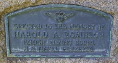 Ensign Harold A. Robinson Marker. Click for full size. Ensign Harold A. Robinson Marker image. Click for full size.