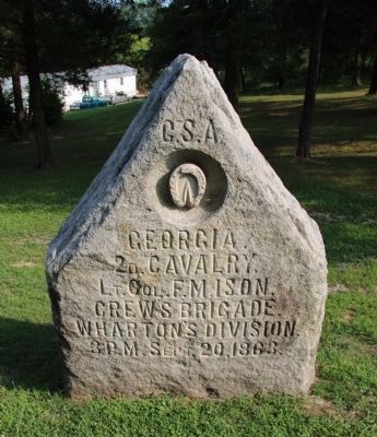 2nd Georgia Cavalry Marker image. Click for full size.