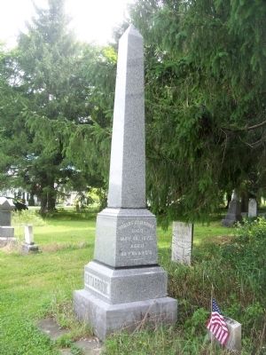 Hobart Estabrook Grave Marker in the Cemetery image. Click for full size.