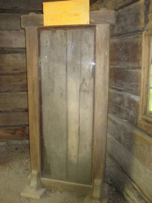 Mary Jemison Log Cabin Door image. Click for full size.