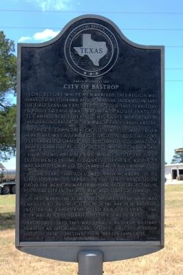 Early History of the City of Bastrop Marker. Click for full size. Early History of the City of Bastrop Marker image. Click for full size.