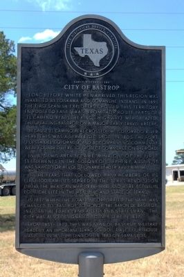 Early History of the City of Bastrop Marker image. Click for full size.