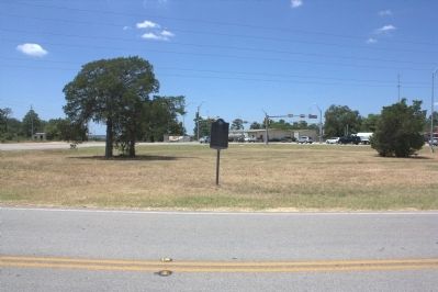 City of Bastrop Marker from across the street. Click for full size. City of Bastrop Marker from across the street image. Click for full size.
