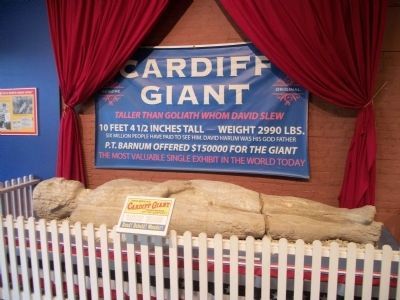 The Cardiff Giant on Display in Cooperstown image. Click for full size.