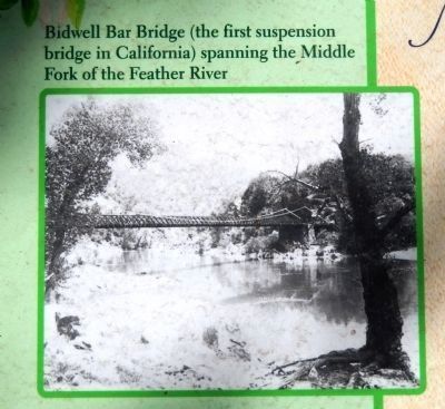 Bidwell Bar Bridge (<i>inset photo close-up</i>) image. Click for full size.