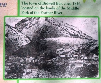 Bidwell Bar c.1856 (<i>inset photo close-up</i>). Click for full size. Bidwell Bar c.1856 (<i>inset photo close-up</i>) image. Click for full size.