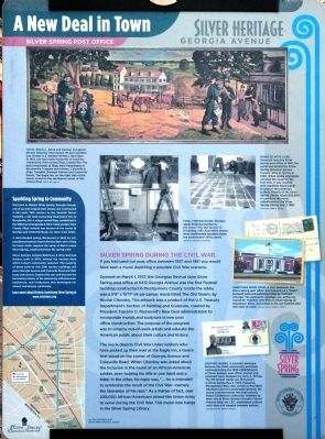 A New Deal in Town Marker image. Click for full size.